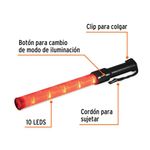 Bastón Luminoso LED Portátil para Control Vial