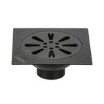 Reposadera Cuadrada 4 x 4 Plg Aqua Color Negro