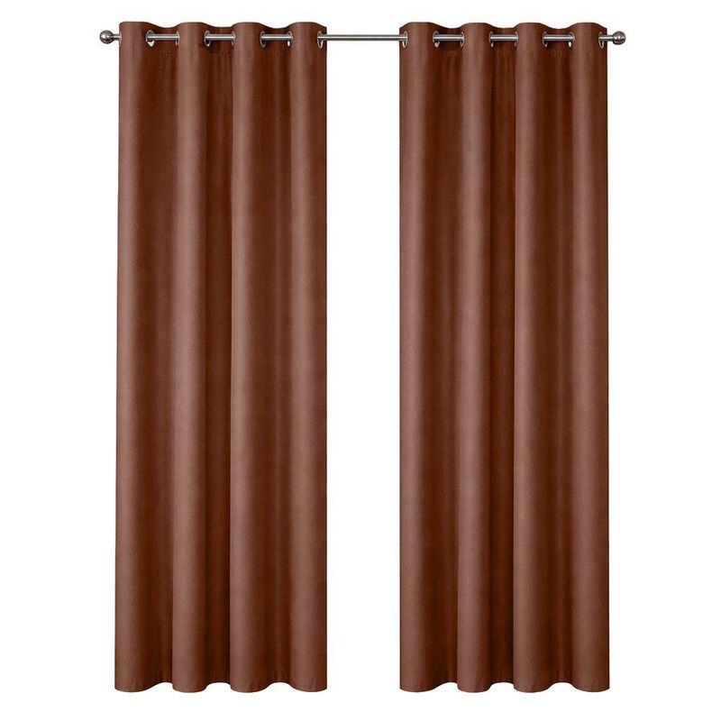 Cortina para Ventana de Black Out 137 x 228 Cm Color Café