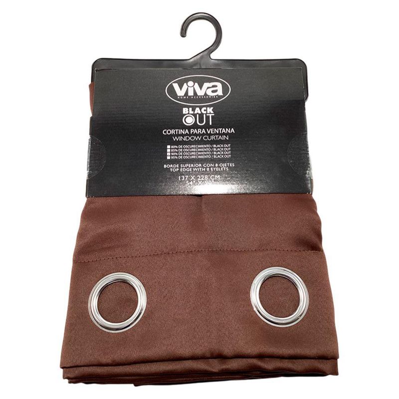 Cortina para Ventana de Black Out 137 x 228 Cm Color Café