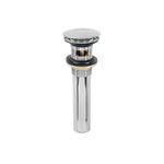 Contra para Desagüe Baño 1 1/4 Plg Tipo Hongo Latón Cromo