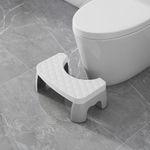 Banco de Apoyo Ergonómico para Inodoro Color Blanco