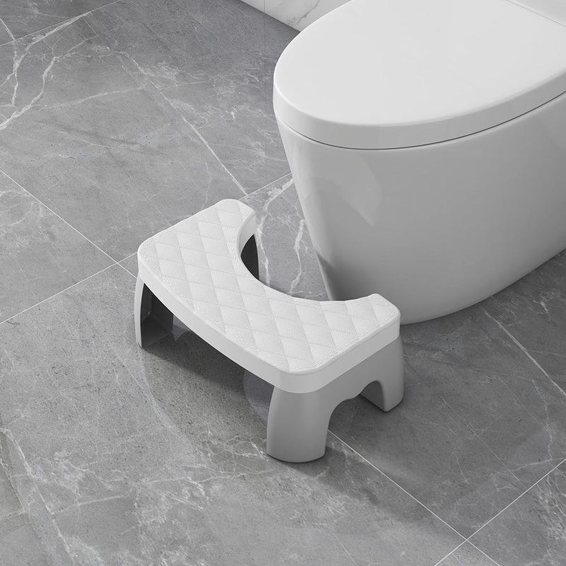 Banco de Apoyo Ergonómico para Inodoro Color Blanco