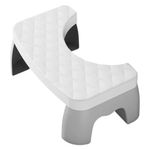 Banco de Apoyo Ergonómico para Inodoro Color Blanco