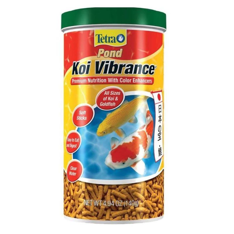 Alimento para Pez Koi Tetra Pond Koi Vibrance Sticks Bote de 3.53 oz