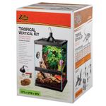 Kit Tropical Vertical para Reptiles Arborícolas y Anfibios Tropicales de 12x12x18 plg