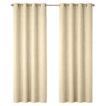 Cortina para Ventana Black Out Crema 137x228 Cm