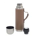 Botella Térmica Leatherette Color Café de 23 Oz