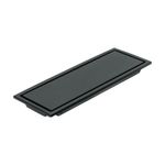 Reposadera Rectangular Reversible 12 x 4 3/8 Plg Color Negro