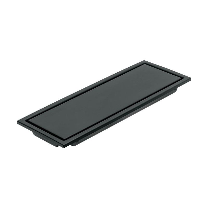 Reposadera Rectangular Reversible 12 x 4 3/8 Plg Color Negro