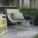 Silla de Jardín Rio de Acero de 67.5 x 75 x 96.5 cm Color Verde