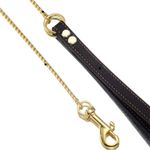 Correa para Perro Snake Chain Color Dorado de 4 Mm x 120 Cm