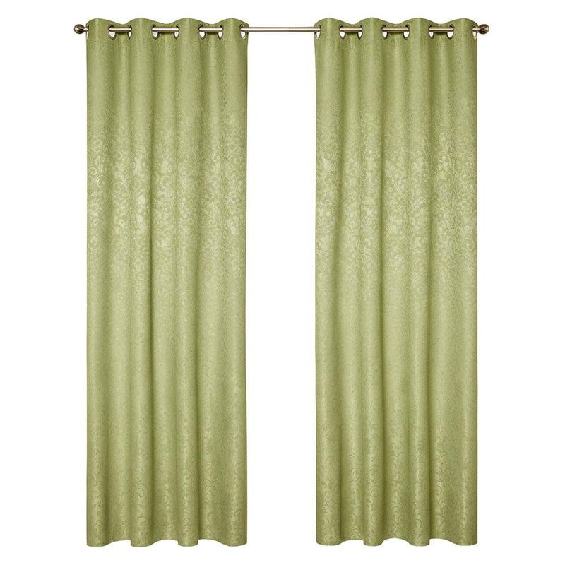 Cortina Black Out Emboss 137x228 Cm Color Verde