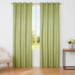 Cortina Black Out Emboss 137x228 Cm Color Verde