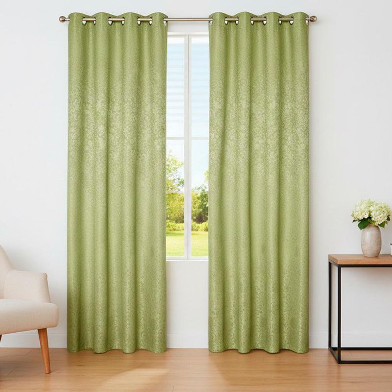 Cortina Black Out Emboss 137x228 Cm Color Verde