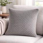 Set de 2 Cojines Decorativos de 40 x 40 cm con Textura Suave Color Gris