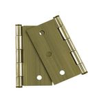 Bisagra Cuadrada de Acero Inoxidable Latón Antiguo 2 Uds de 3 Plg