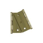 Bisagra Cuadrada de Acero Inoxidable Latón Antiguo 2 Uds de 3 Plg