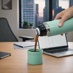 Botella Térmica Silverleaf Color Teal de 23 Oz