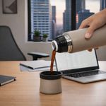 Botella Térmica Silverleaf Color Taupe de 23 Oz