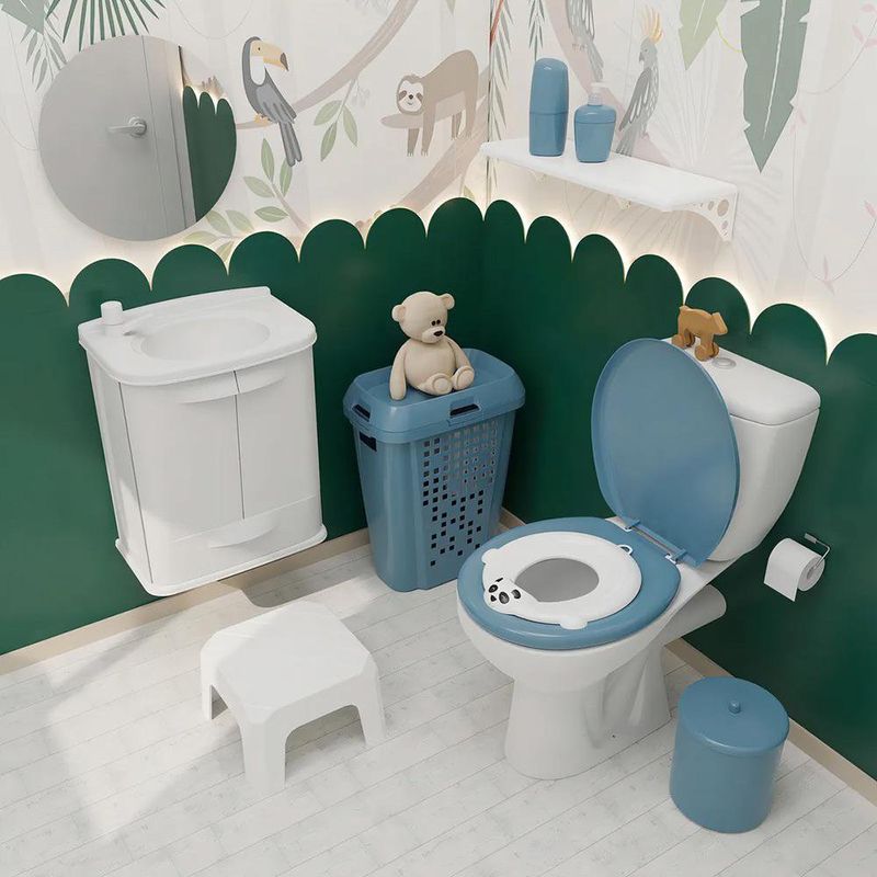 Mueble de Baño con Lavamanos Plástico de 45x32 cm