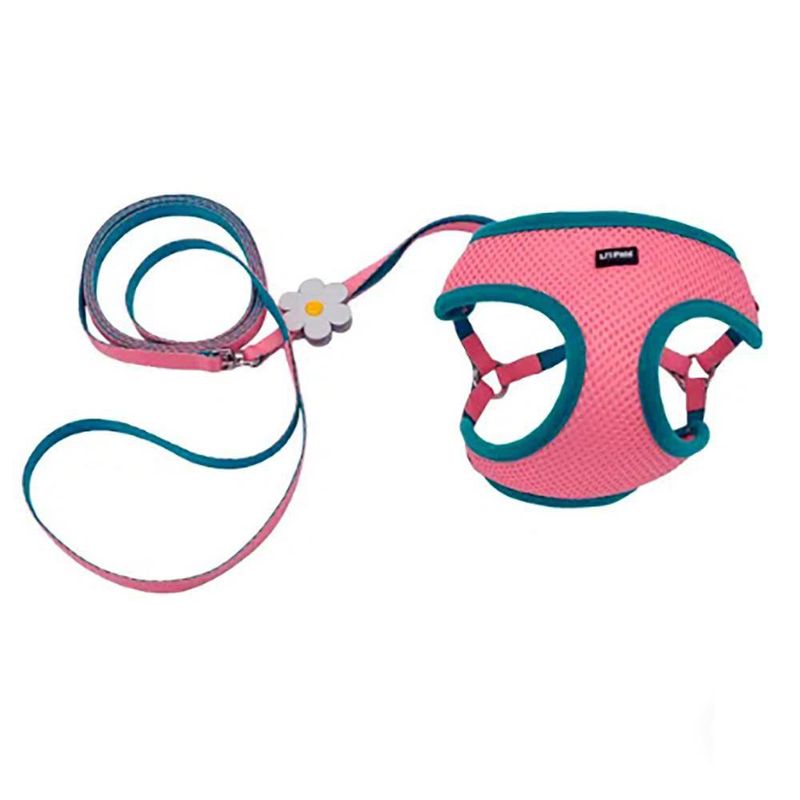 Set de Arnés y Jalador Lil Pals de Mesh Rosado