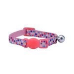 Collar Safe Cat Corazones Rosados de 3/8 Plg