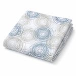 Set de Cortina para Baño Diseño Hojas con 12 Ganchos 180 x 180 Cm