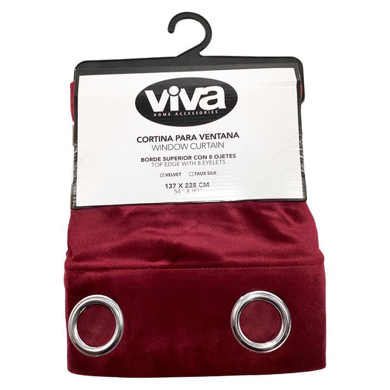 Cortina para Ventana Black Out 137 x 228 Cm Color Corinto