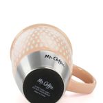 Taza Cerámica con Tapa Coupleton Color Peach de 15 Oz