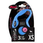 Correa Retráctil Flexi New Classic para Perro Color Azul Talla XS