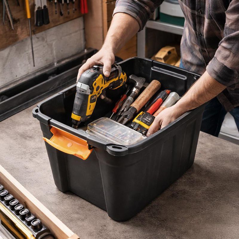 Caja Fuerte Plástica de 20 L Color Negro