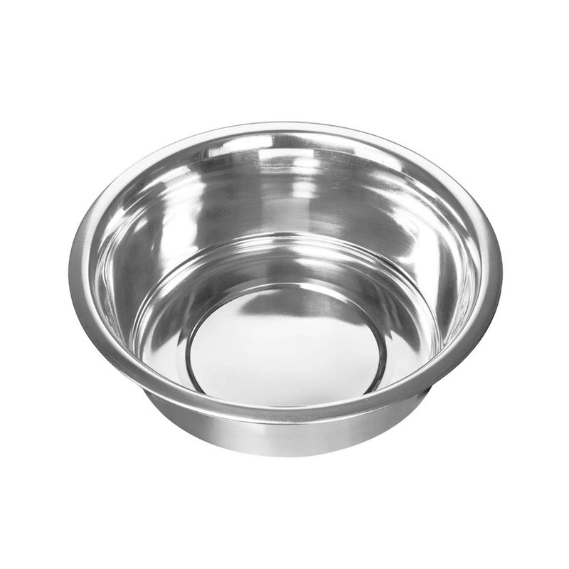 Plato para Perro de Acero Inoxidable Diseño Simple Capacidad de 5 qt