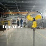 Ventilador de Pedestal y Pared Industrial 3 Aspas Amarillas 26 Plg