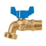 Chorro Tipo Bola Mariposa 1/2 Plg x 3/4 Plg de Metal