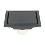 Reposadera Cuadrada Reversible 4 3/8 Plg Color Negro