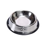 Plato para Perro de Acero Inoxidable con Base Antideslizante de 32 oz