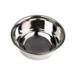 Plato para Perro de Acero Inoxidable Simple de 1/2 pinta