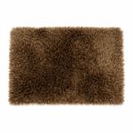 Alfombra para Pie de Cama Teddy Café 50 x 80 Cm