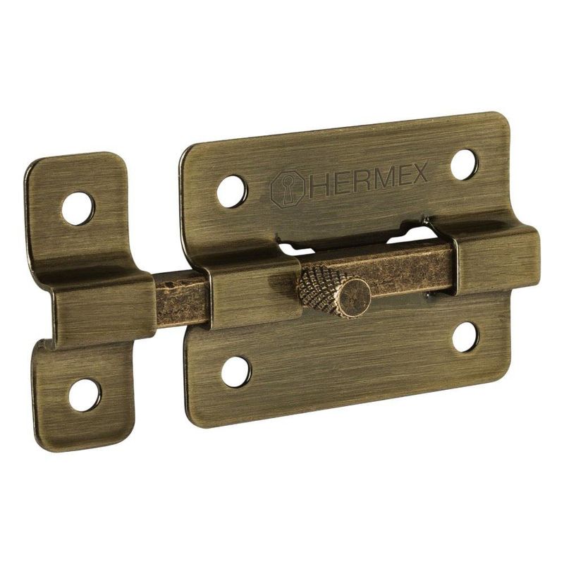 Pasador de Barra Plana 2 plg Acabado Dorado Antiguo