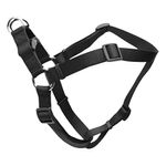 Arnés Ajustable para Perro Color Negro de 5/8 x 24 Plg Talla S