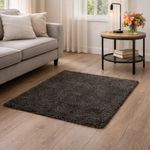 Alfombra Isola Color Negro de 50 x 80 Cm