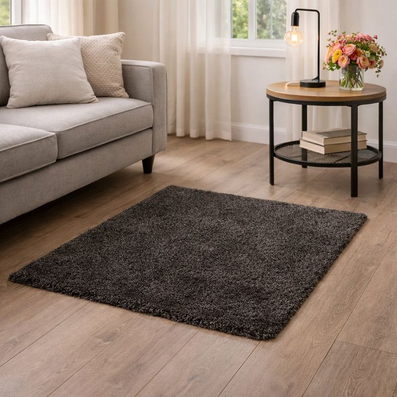 Alfombra Isola Color Negro de 50 x 80 Cm