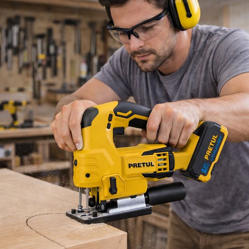 Sierra Caladora Inalámbrica con Velocidad Variable 20 V