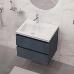 Vanity American Standard Cataluña de 60 cm con Lavamanos Integrado Color Azul Mate