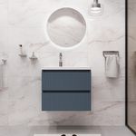 Vanity American Standard Cataluña de 60 cm con Lavamanos Integrado Color Azul Mate