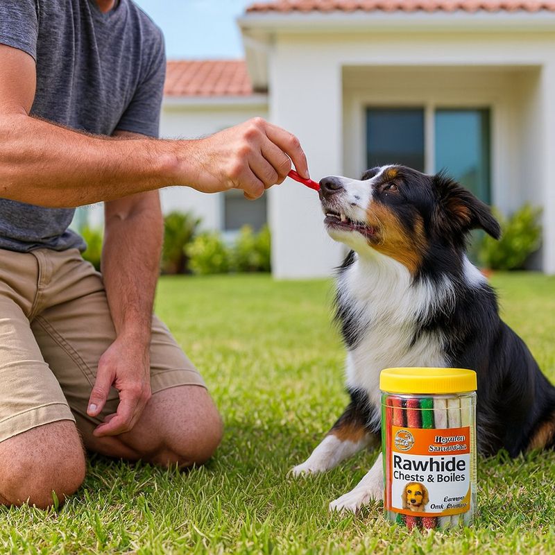 Frasco de 50 Palitos para Perro Todas las Etapas de Carnaza Surtidos