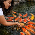 Alimento para Pez Koi Tetra Pond Koi Vibrance Sticks Cubeta de 3.08 lb
