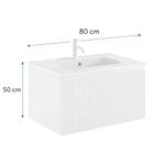 Vanity American Standard Olmo de 60 cm con Lavamanos Integrado Color Blanco Mate