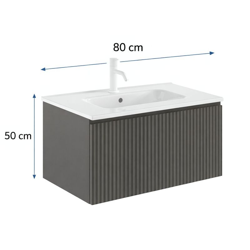 Vanity American Standard Olmo de 60 Cm con Lavamanos Integrado Color Habana